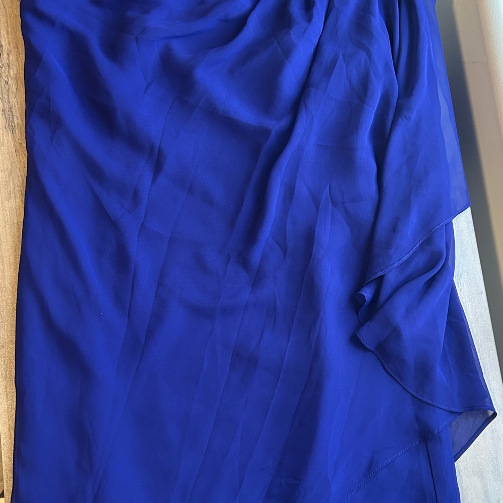 Chic Asymmetrical Royal Blue Dress